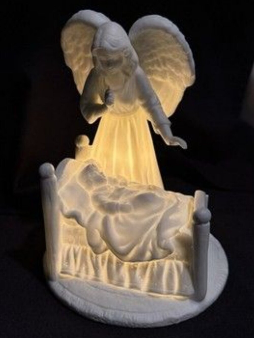 Antique-Guardian Angel Night Light. NIB.